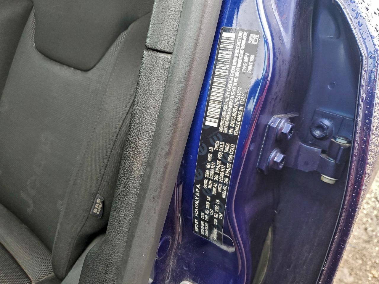 2017 Jeep Renegade Latitude VIN: ZACCJBBBXHPE81837 Lot: 94488705