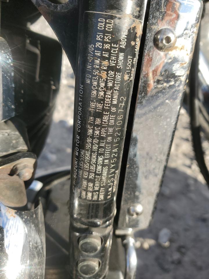 2005 Suzuki C90 VIN: JS1VY52A152106772 Lot: 92998025