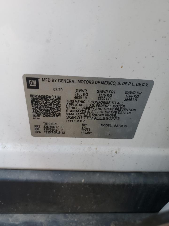 2020 GMC Terrain Sle VIN: 3GKALTEV9LL254223 Lot: 93184835