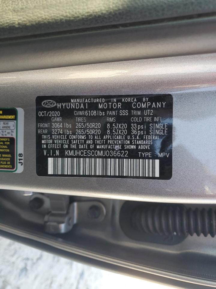 2021 Genesis Gv80 Base VIN: KMUHCESC0MU036622 Lot: 92907365