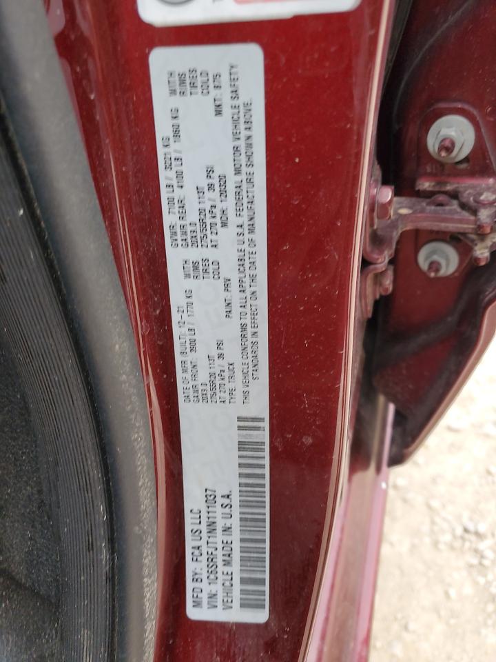 2022 Ram 1500 Laramie VIN: 1C6SRFJT1NN111037 Lot: 90442705