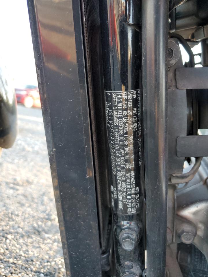 2013 Suzuki Vz800 VIN: JS1VS56AXD2100639 Lot: 92567325