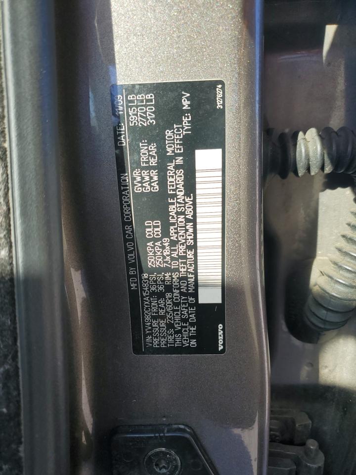 2010 Volvo Xc90 3.2 VIN: YV4982CYXA1548318 Lot: 92261265