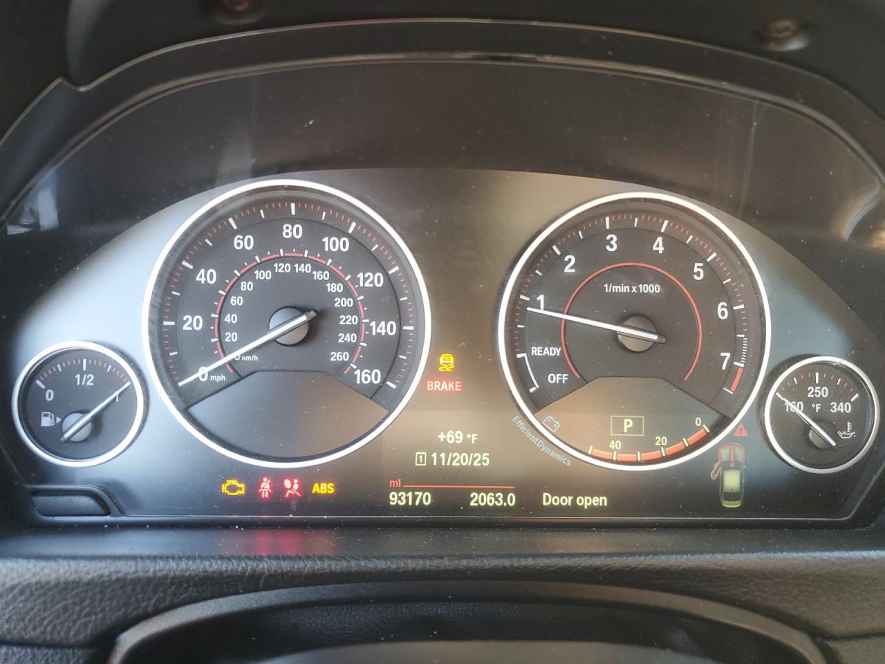 2015 BMW 335 I VIN: WBA3A9G52FNS65933 Lot: 93783585