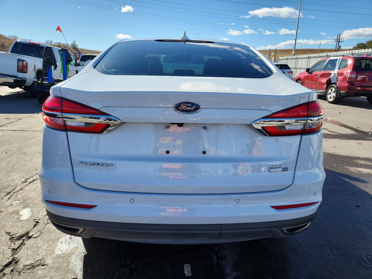 2019 Ford Fusion Se VIN: 3FA6P0T99KR232024 Lot: 92311655
