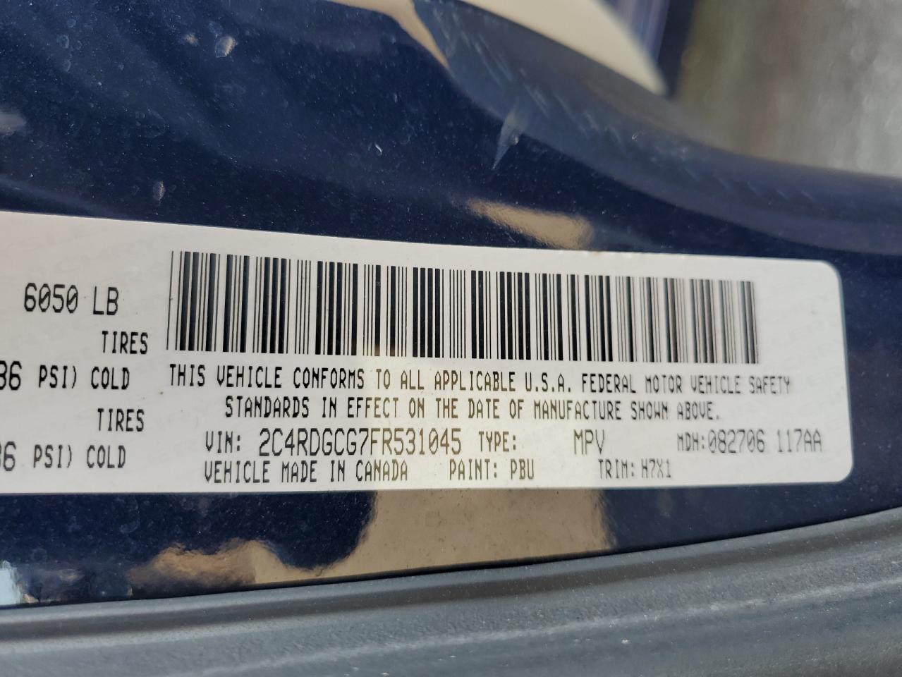 2015 Dodge Grand Caravan Sxt VIN: 2C4RDGCG7FR531045 Lot: 91626755