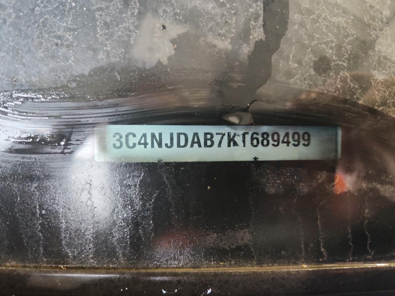 2019 Jeep Compass Sport VIN: 3C4NJDAB7KT689499 Lot: 92584615