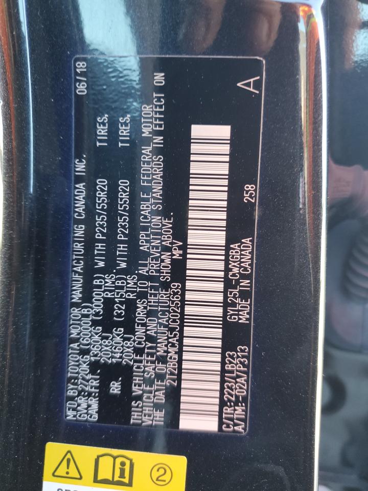 2018 Lexus Rx 450H Base VIN: 2T2BGMCA5JC025639 Lot: 91440955