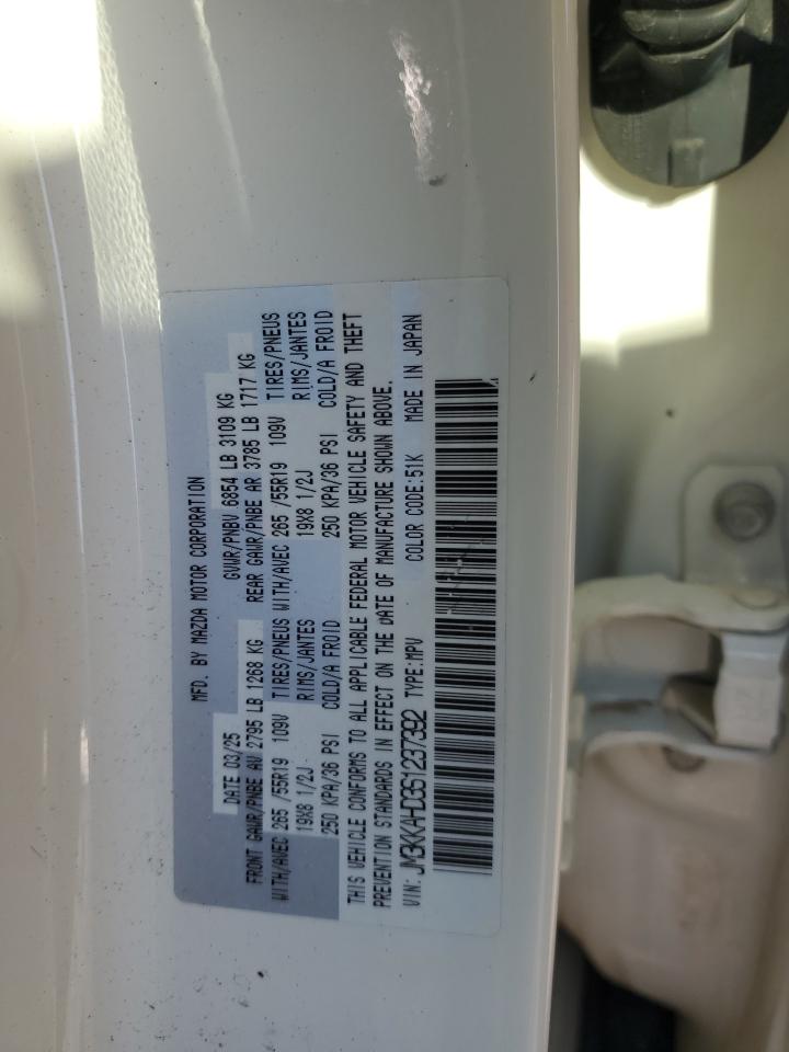 2025 Mazda Cx-90 Select VIN: JM3KKAHD3S1237392 Lot: 90745165