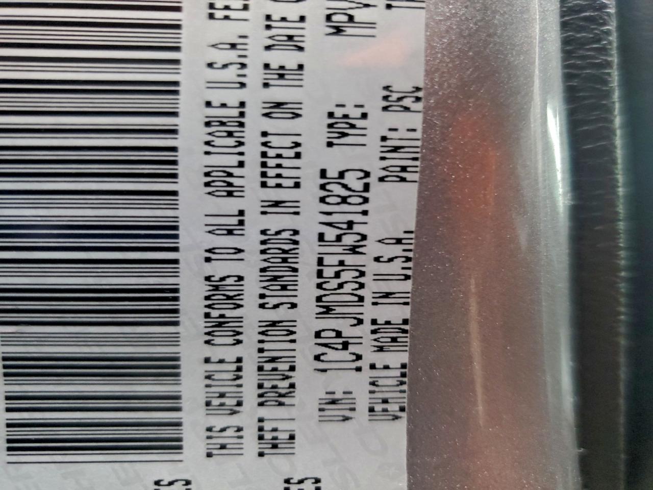 2015 Jeep Cherokee Limited VIN: 1C4PJMDS5FW541825 Lot: 84777655