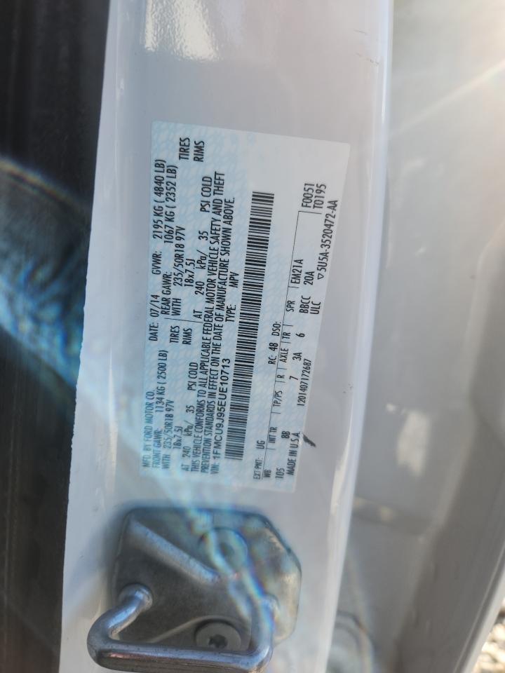 2014 Ford Escape Titanium VIN: 1FMCU9J95EUE10713 Lot: 92038745