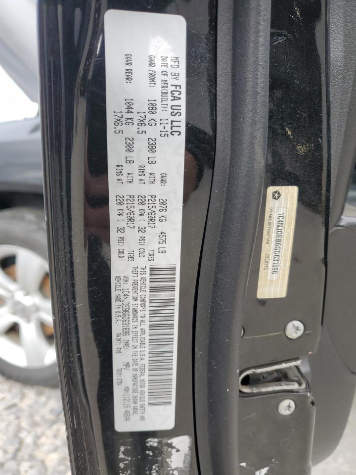 2016 Jeep Compass Latitude VIN: 1C4NJDEB6GD631696 Lot: 90725895