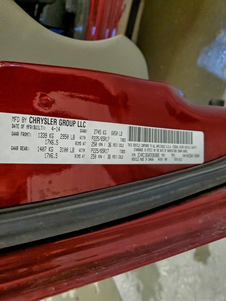 2014 Chrysler Town & Country Touring VIN: 2C4RC1BG0ER383885 Lot: 94036945