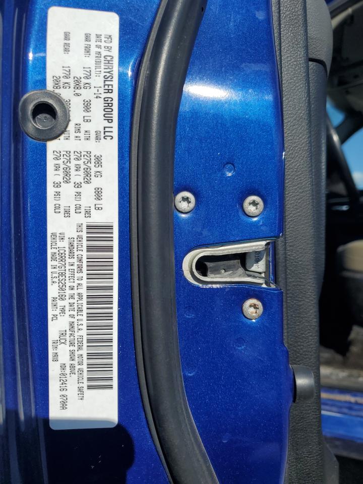 2014 Ram 1500 Slt VIN: 1C6RR7GT8ES250160 Lot: 92412035