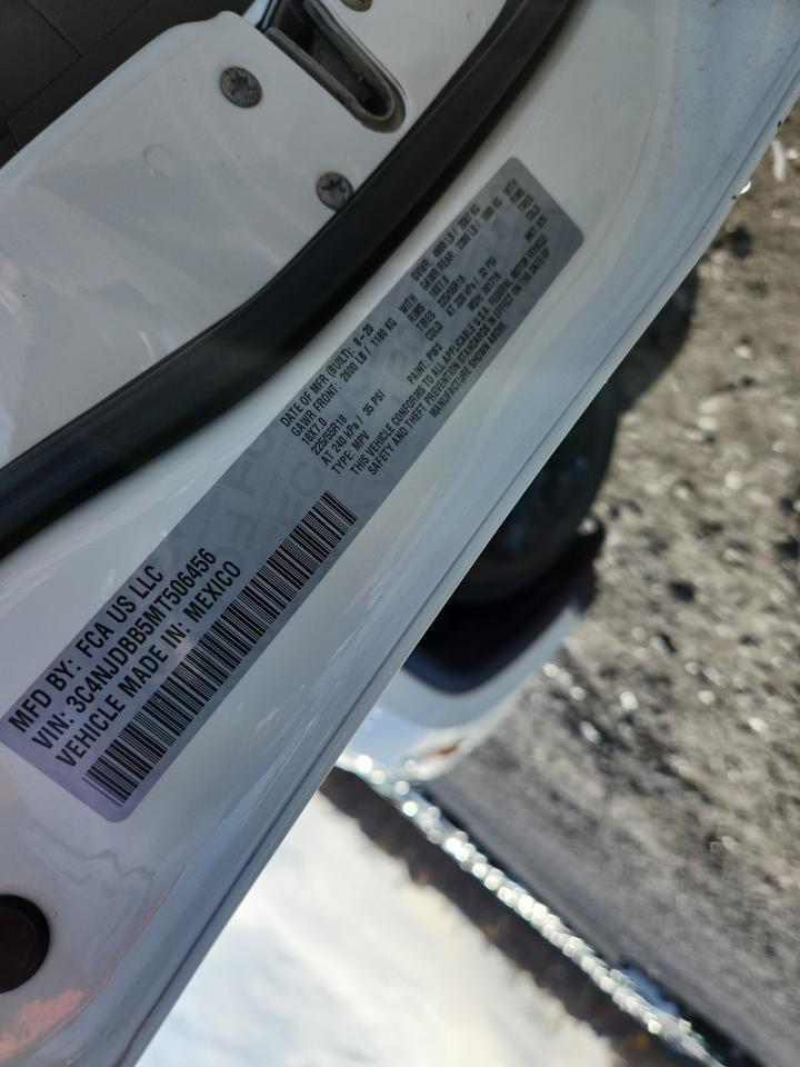 2021 Jeep Compass Latitude VIN: 3C4NJDBB5MT506456 Lot: 91350895