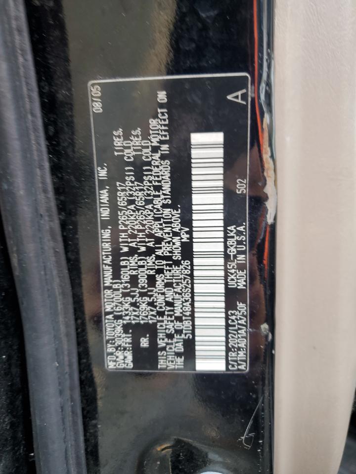 2006 Toyota Sequoia Limited VIN: 5TDBT48A36S257826 Lot: 91917395