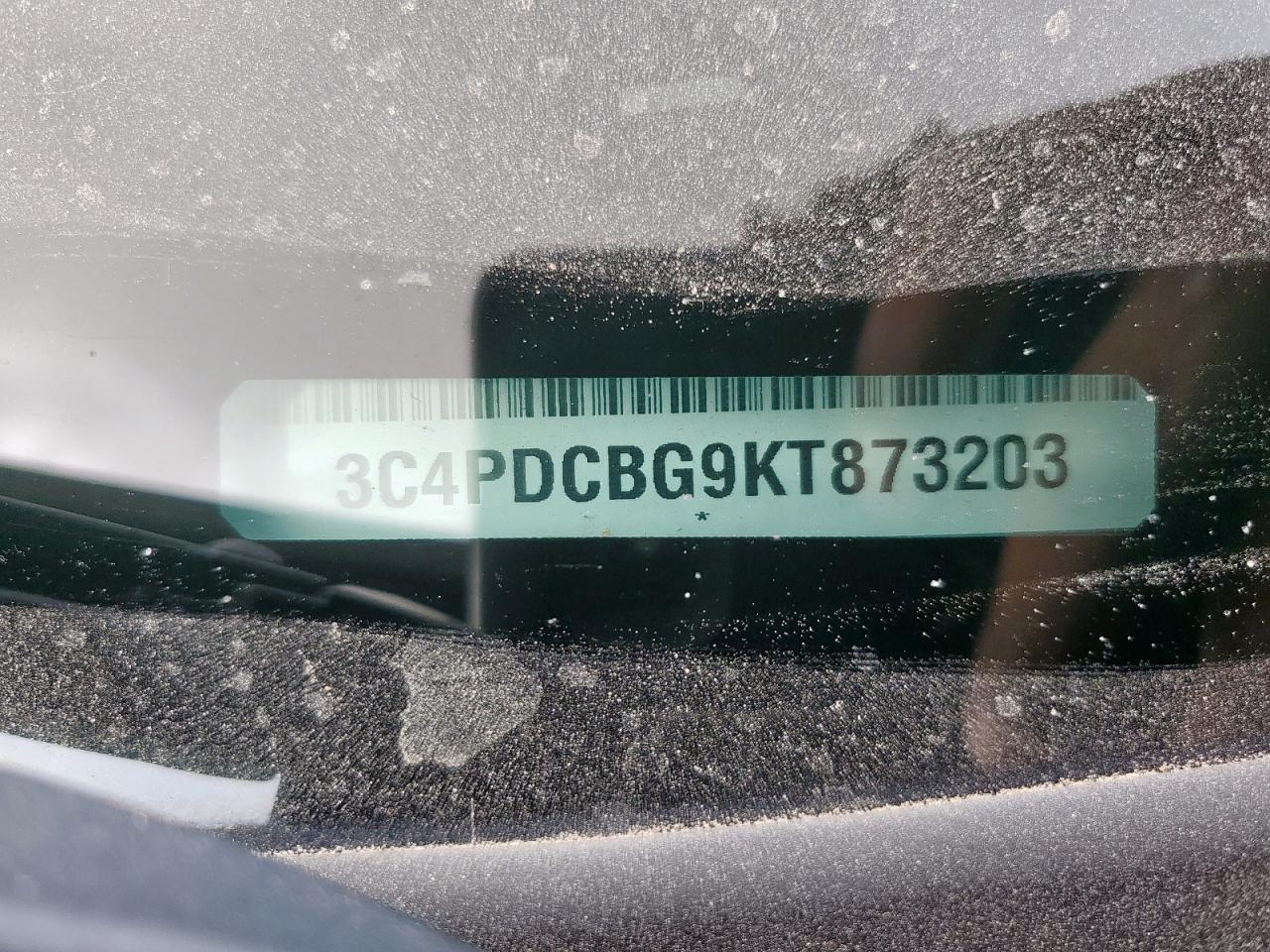 2019 Dodge Journey Se VIN: 3C4PDCBG9KT873203 Lot: 93643935