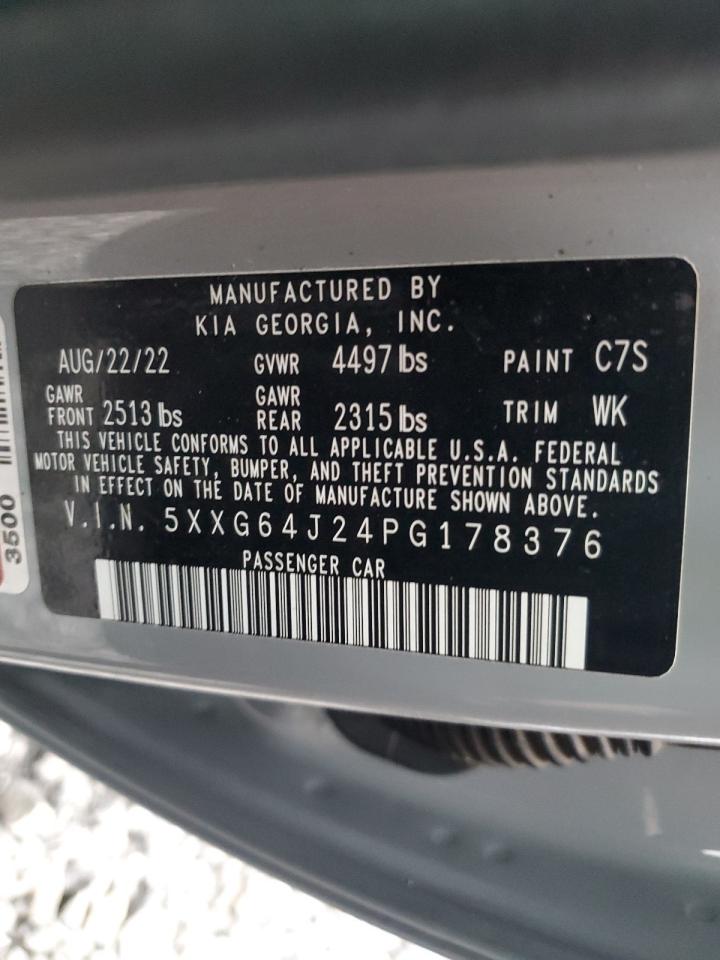 2023 Kia K5 Gt Line VIN: 5XXG64J24PG178376 Lot: 92636035