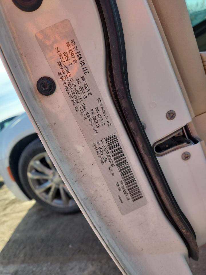 2015 Chrysler 300 Limited VIN: 2C3CCARG4FH831598 Lot: 93588815