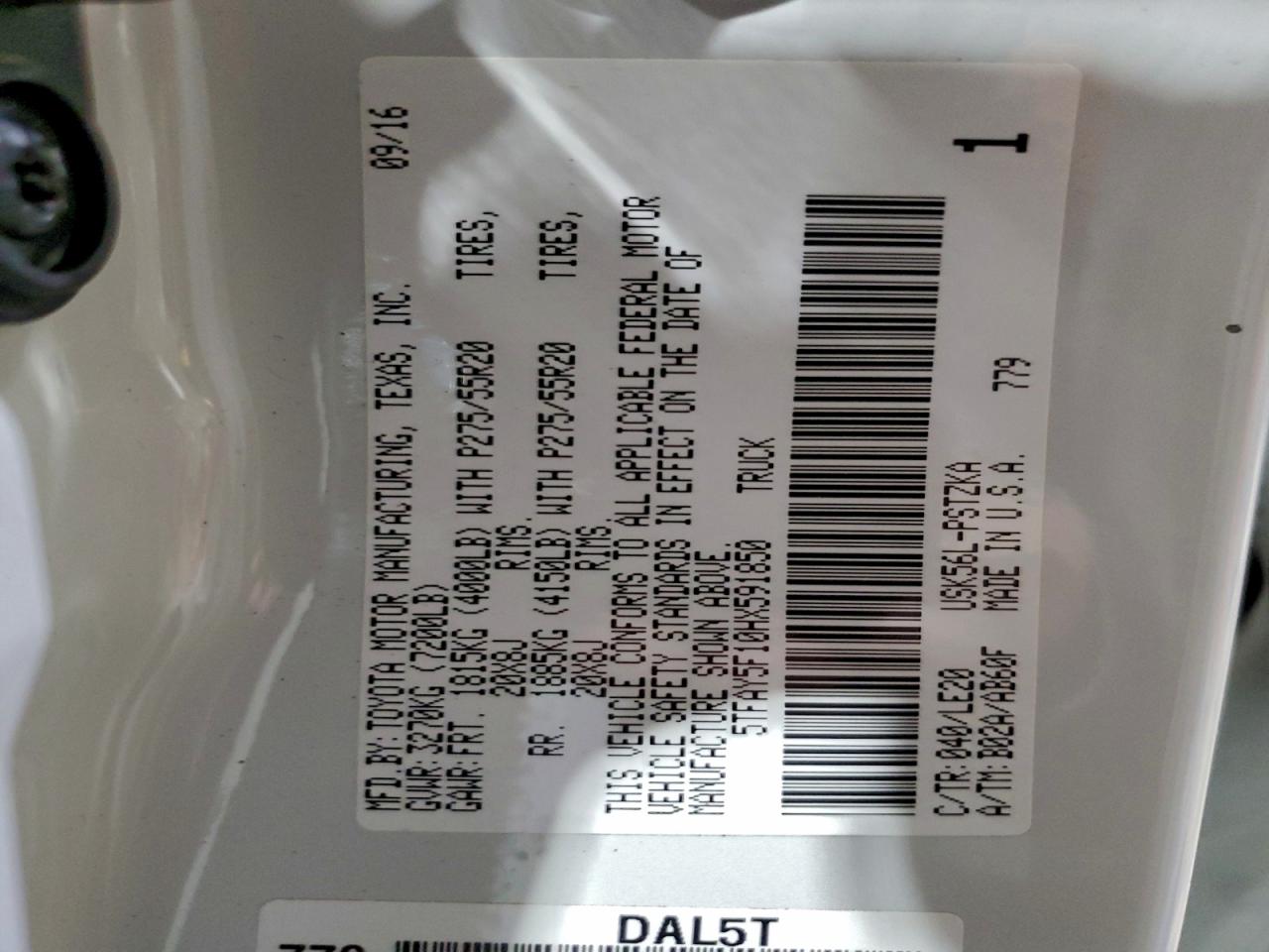 2017 Toyota Tundra Crewmax 1794 VIN: 5TFAY5F10HX591850 Lot: 93499225