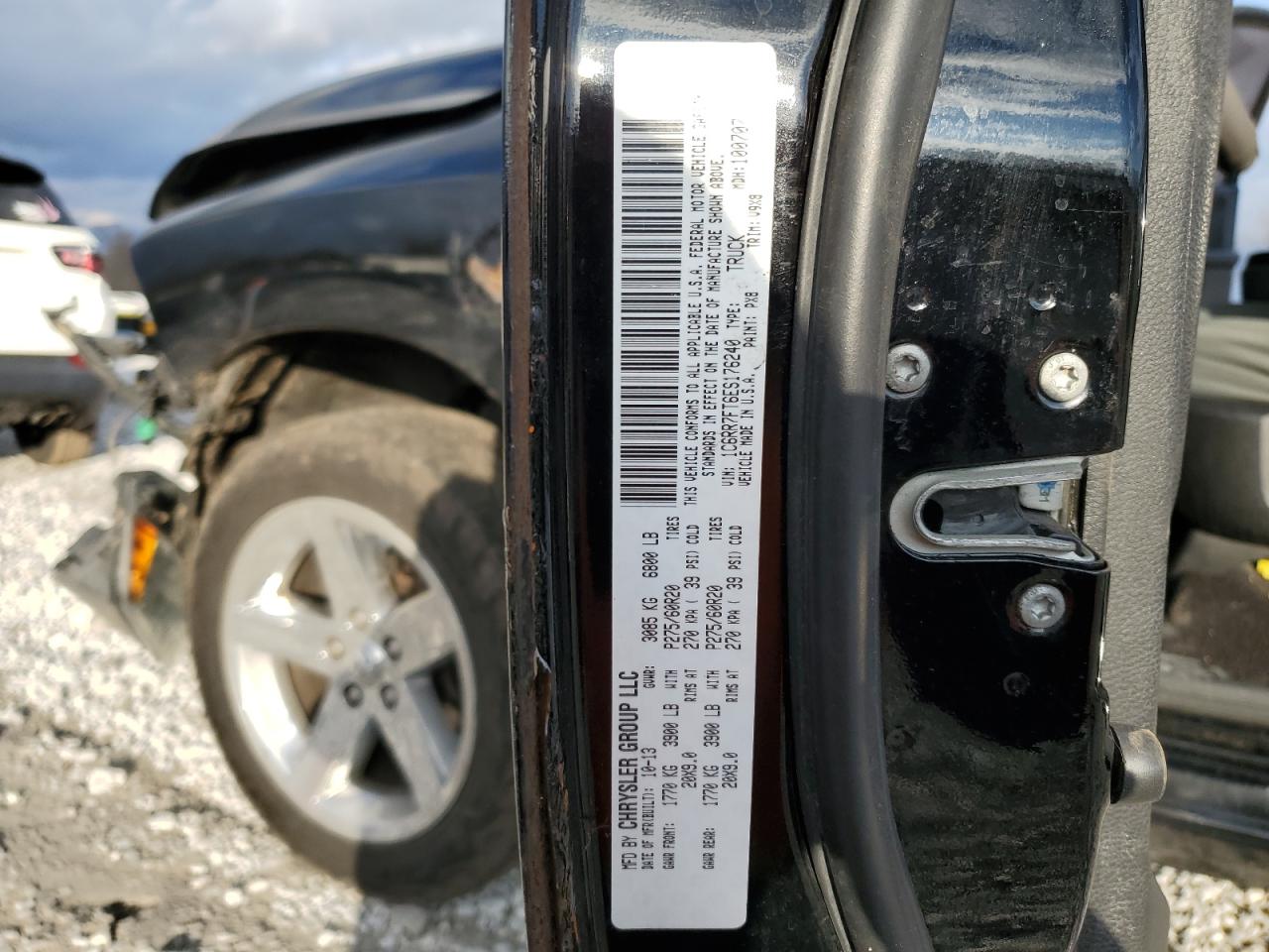 2014 Ram 1500 St VIN: 1C6RR7FT6ES176240 Lot: 92704795