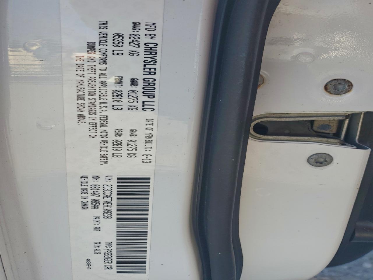 2014 Chrysler 300C VIN: 2C3CCAET0EH109238 Lot: 94093275