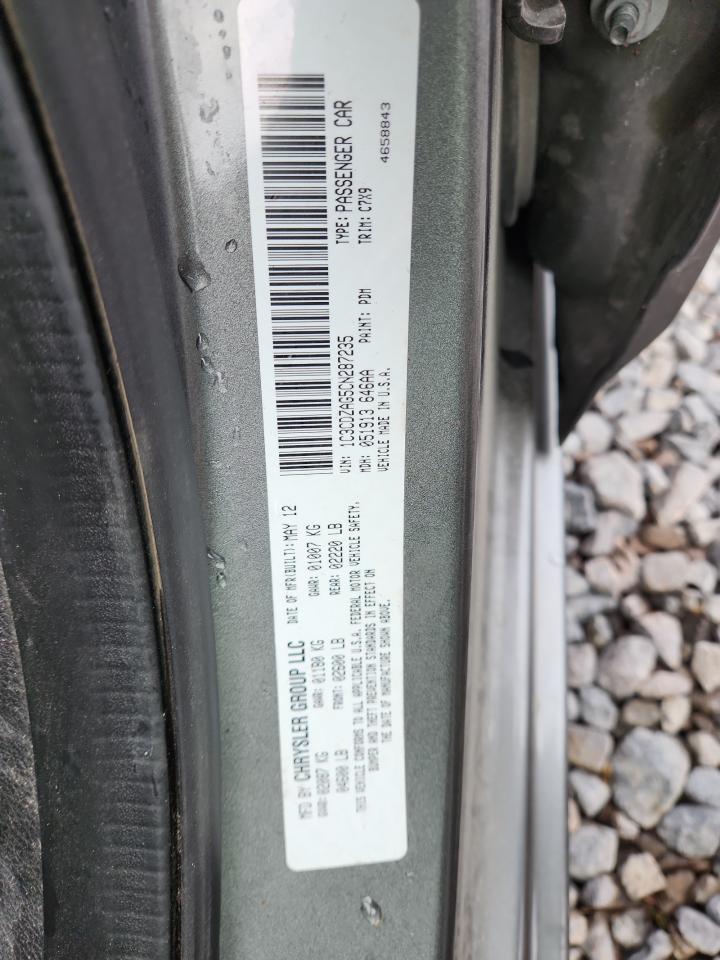 2012 Dodge Avenger Se VIN: 1C3CDZAG5CN287235 Lot: 92224485