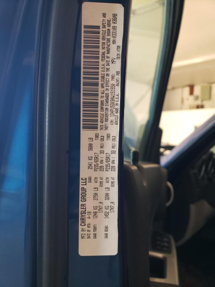 2010 Dodge Nitro Sxt VIN: 1D4PU5GK8AW151550 Lot: 92952405