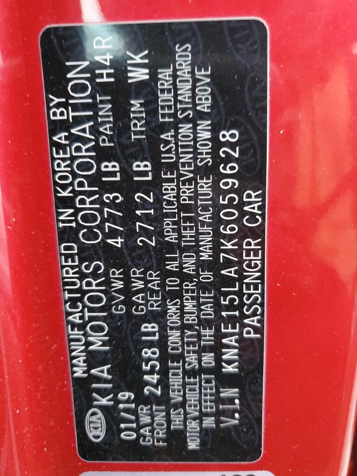 2019 Kia Stinger VIN: KNAE15LA7K6059628 Lot: 92266225