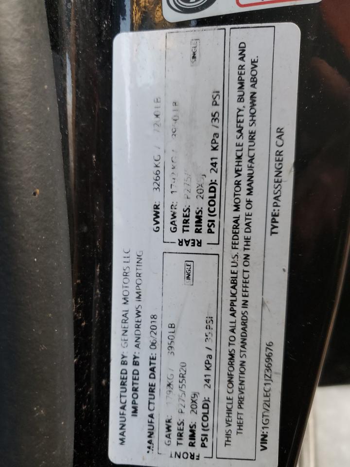 2018 GMC Sierra K1500 VIN: 1GTV2LEC1JZ369676 Lot: 90880205