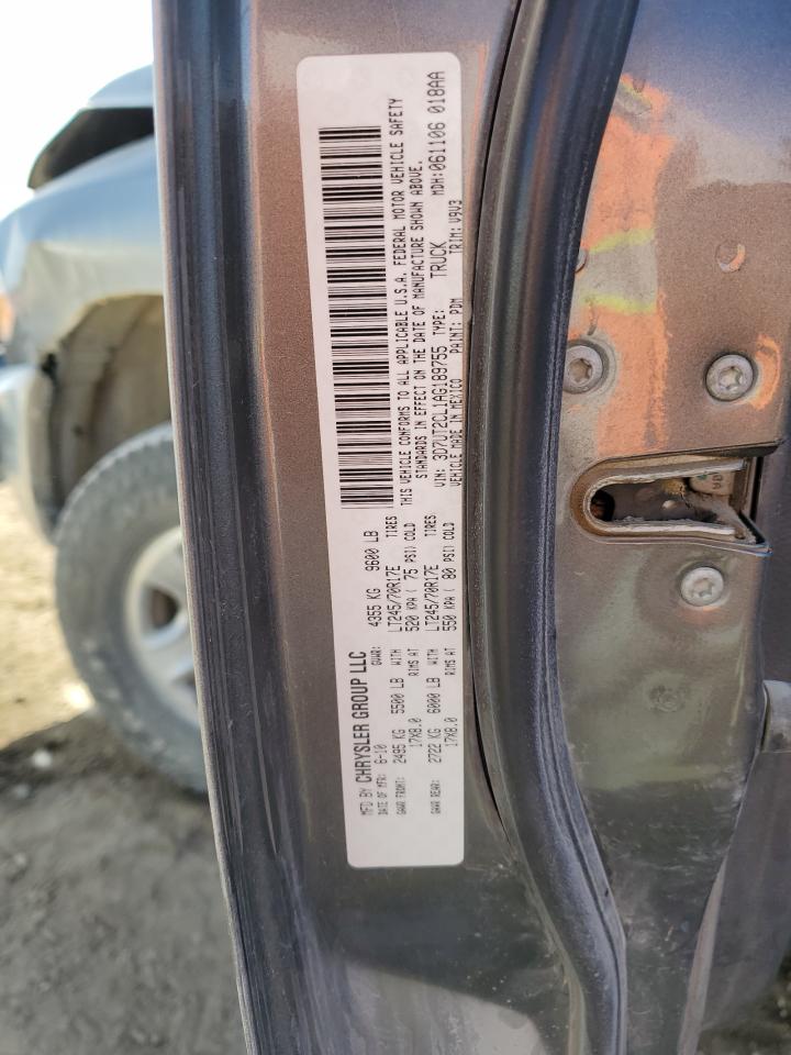 2010 Dodge Ram 2500 VIN: 3D7UT2CL1AG189755 Lot: 93325235