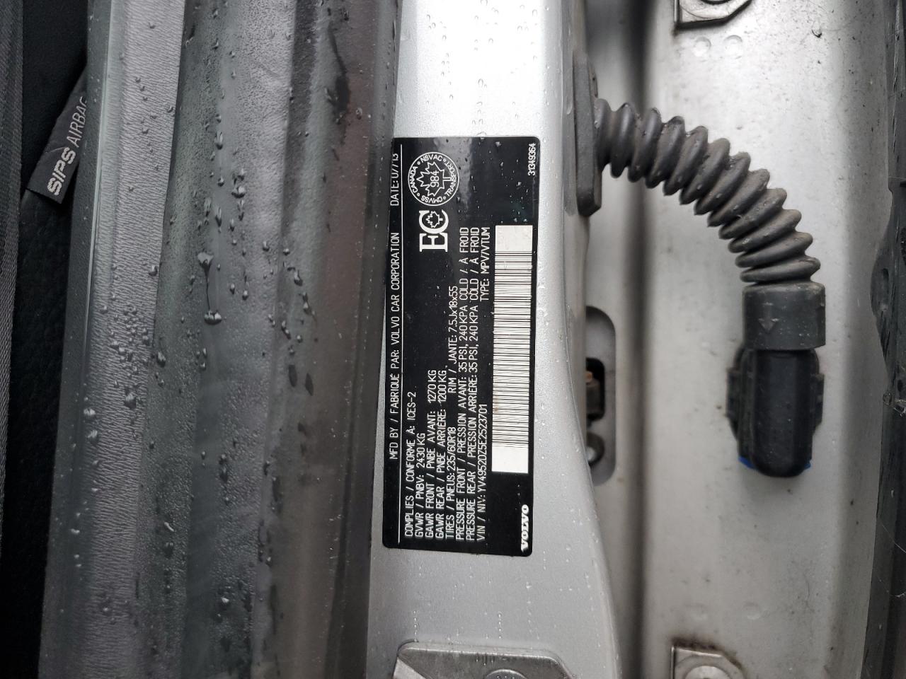 2014 Volvo Xc60 3.2 VIN: YV4952DZ5E2523701 Lot: 91820255