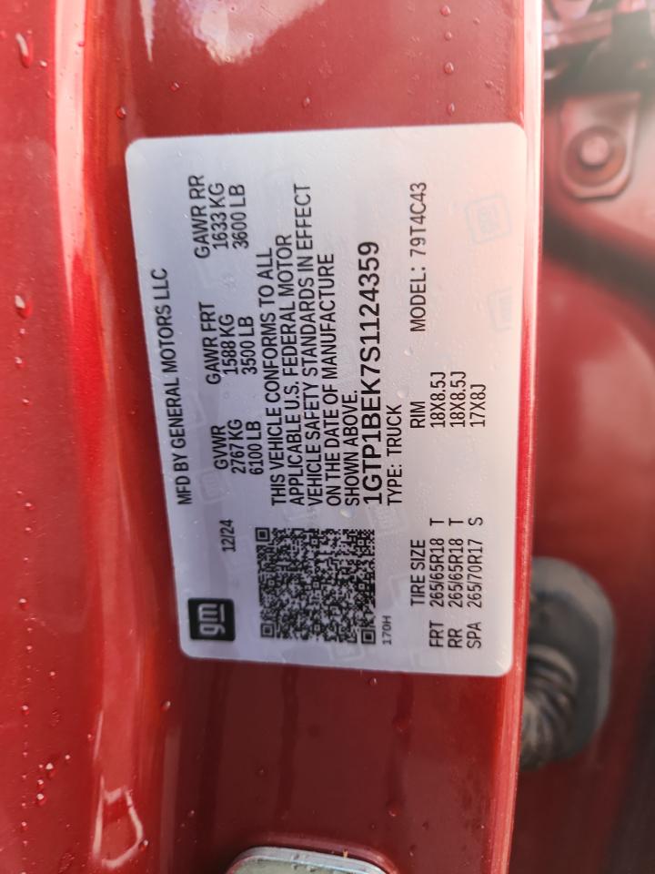 2025 GMC Canyon Elevation VIN: 1GTP1BEK7S1124359 Lot: 91940935