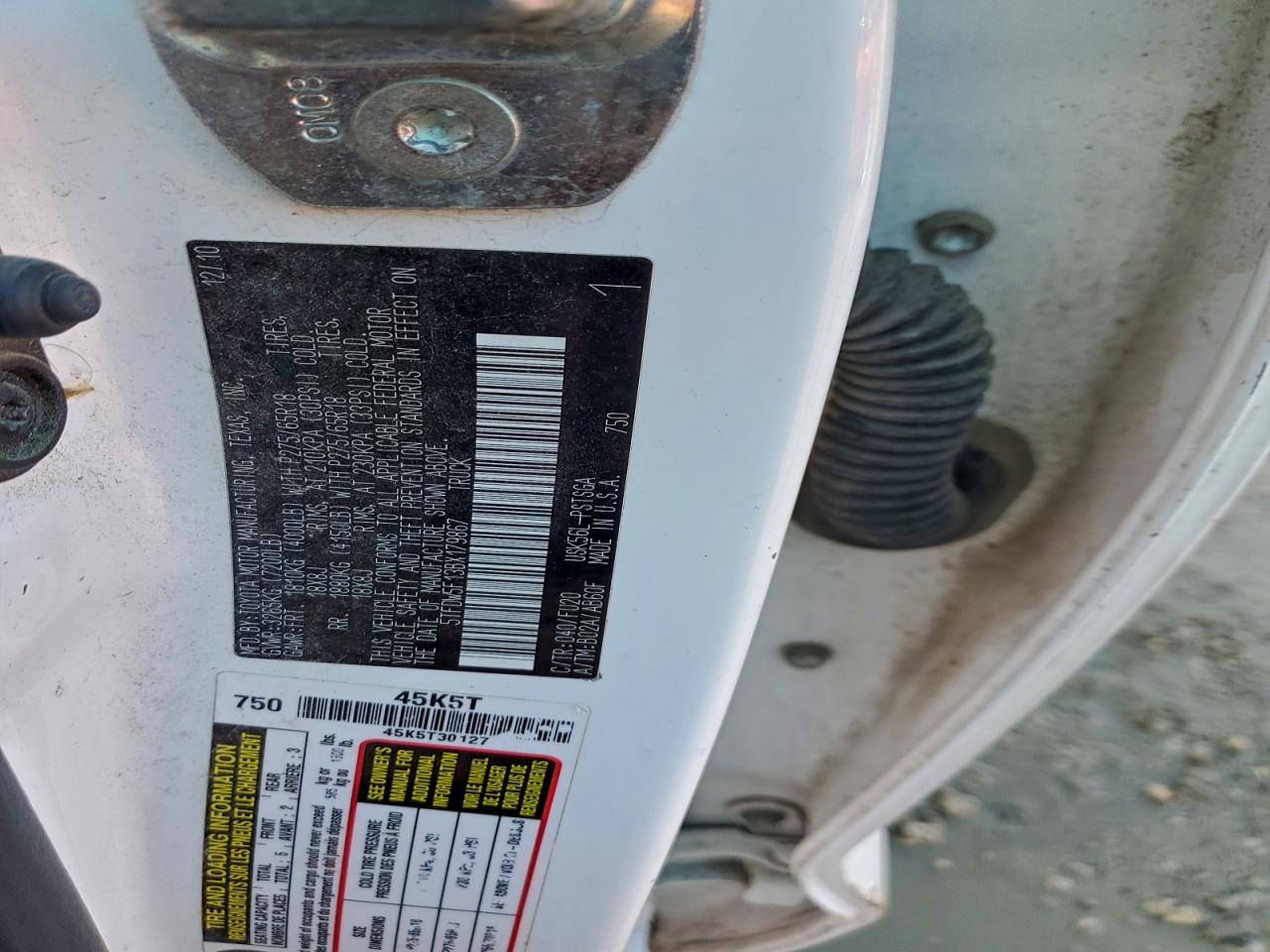 2011 Toyota Tundra Crewmax Sr5 VIN: 5TFDW5F13BX179867 Lot: 93863515