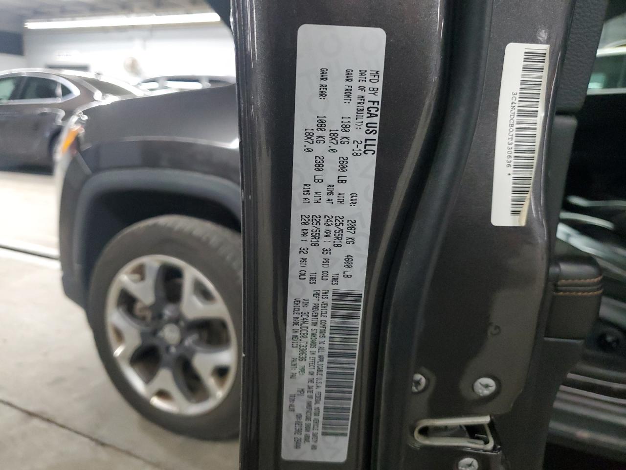 2018 Jeep Compass Limited VIN: 3C4NJDCB0JT330636 Lot: 90671345