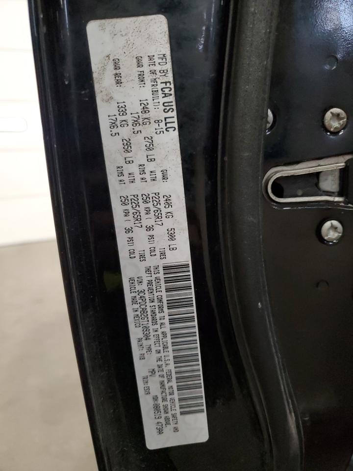 2016 Dodge Journey Se VIN: 3C4PDCAB2GT109304 Lot: 91683855