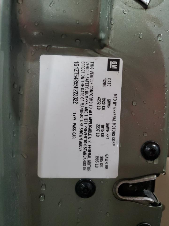 2005 Chevrolet Malibu Ls VIN: 1G1ZT54855F223322 Lot: 93347785