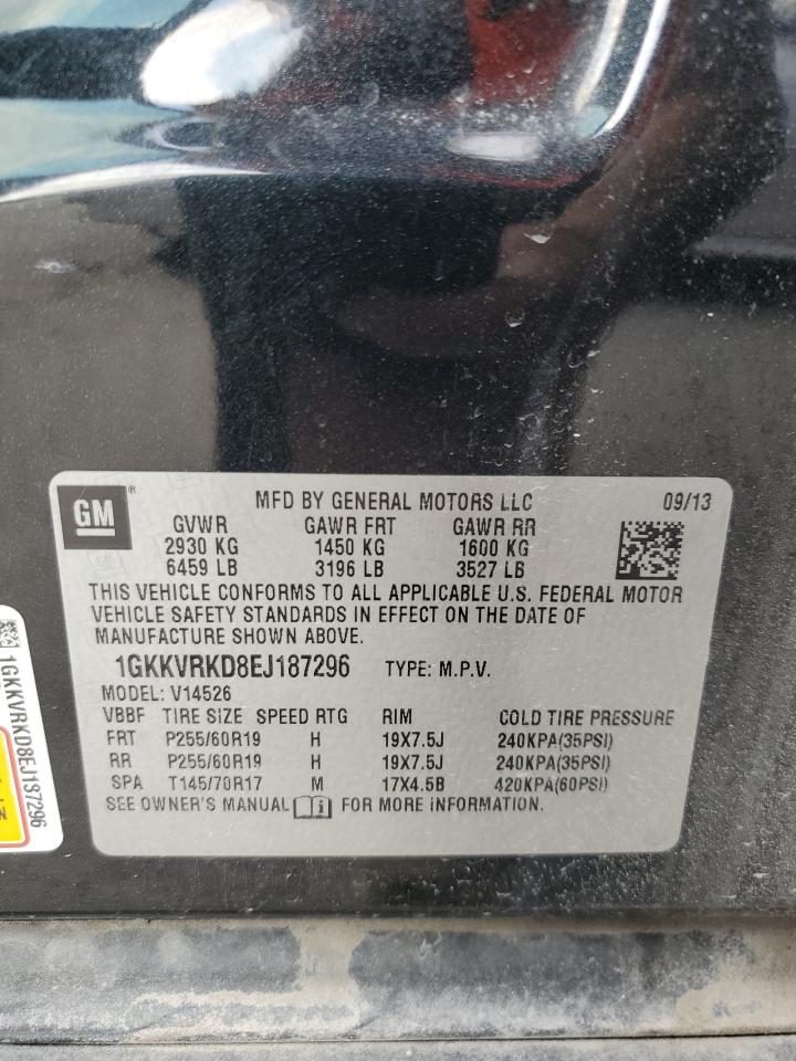 2014 GMC Acadia Slt-1 VIN: 1GKKVRKD8EJ187296 Lot: 91787395