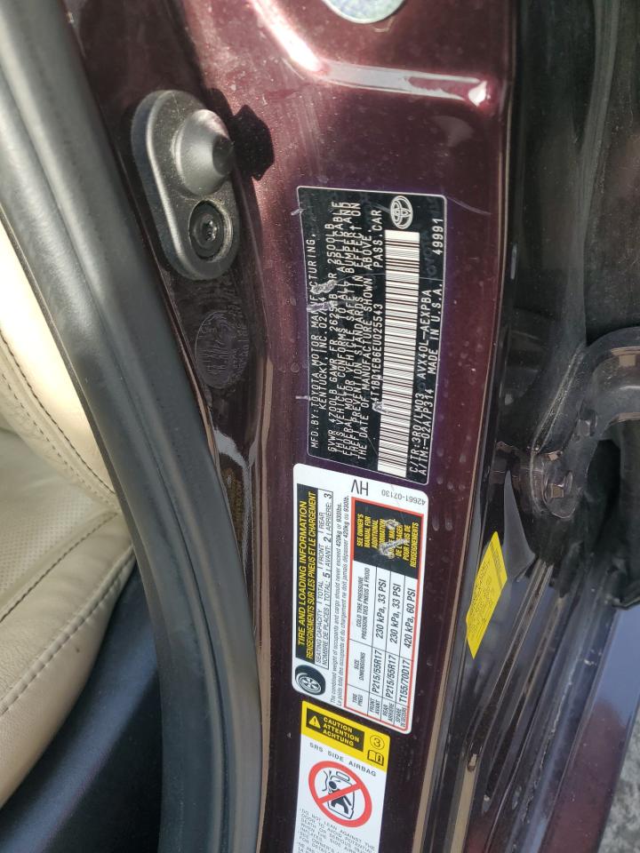 2014 Toyota Avalon Hybrid VIN: 4T1BD1EB6EU025543 Lot: 90593185