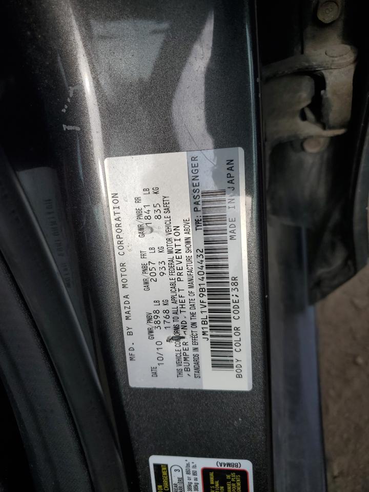 2011 Mazda 3 I VIN: JM1BL1VF9B1404432 Lot: 92036225