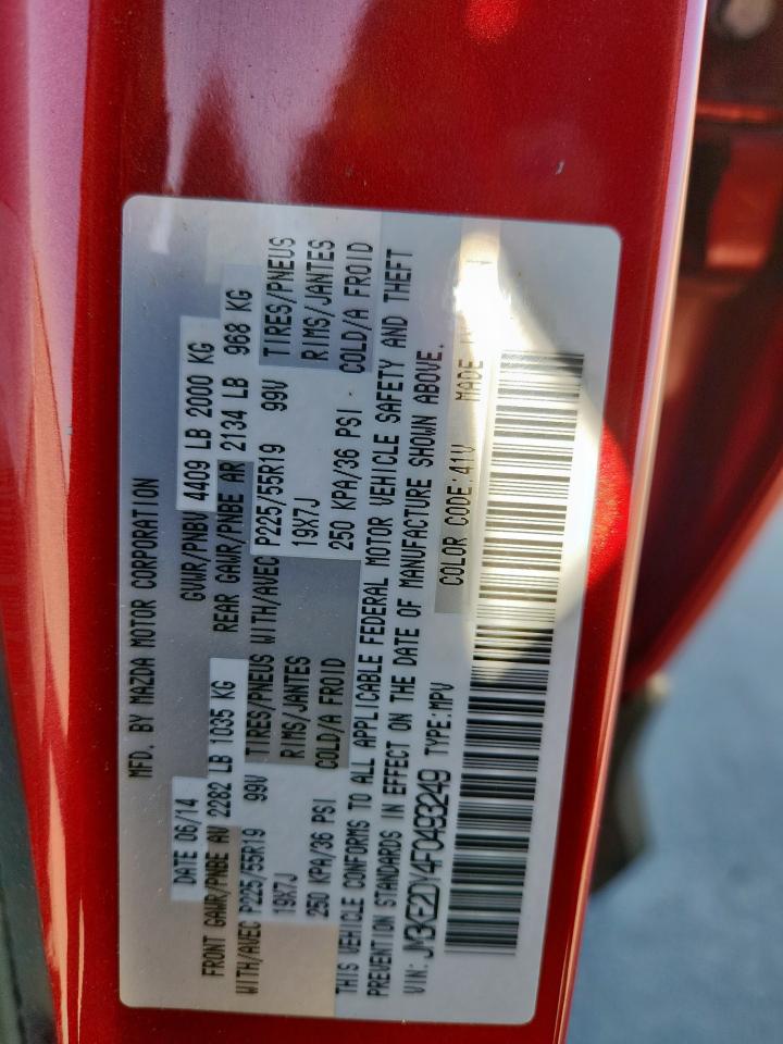 2015 Mazda Cx-5 Gt VIN: JM3KE2DY4F0493249 Lot: 92899805