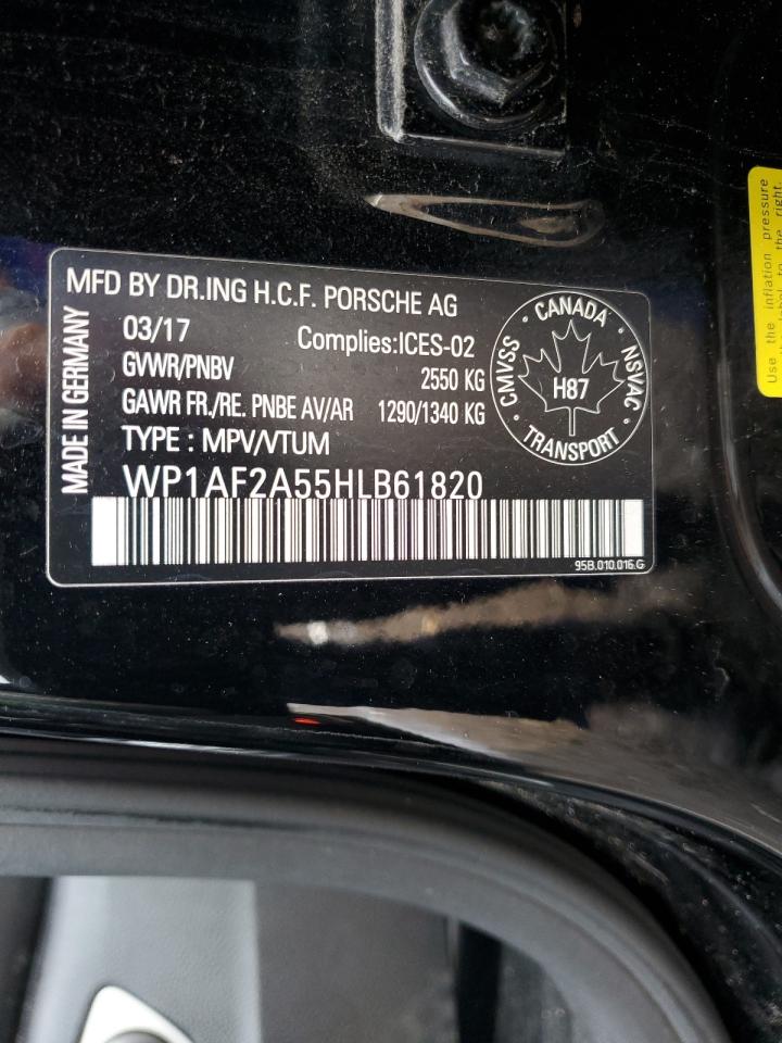 2017 Porsche Macan Turbo VIN: WP1AF2A55HLB61820 Lot: 86768295