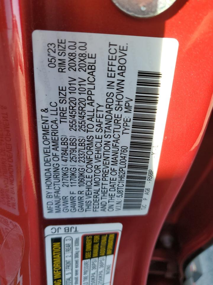 2023 Acura Rdx A-Spec VIN: 5J8TC1H62PL004760 Lot: 91353595