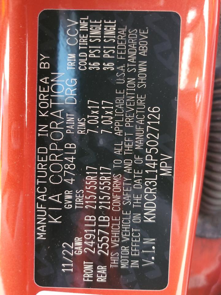 2023 Kia Niro Wind VIN: KNDCR3L14P5027126 Lot: 93322675