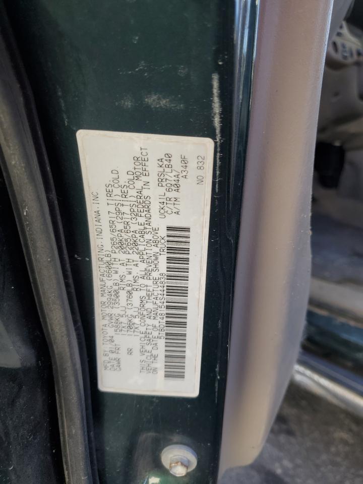 2004 Toyota Tundra Double Cab Limited VIN: 5TBDT48154S444838 Lot: 92310385