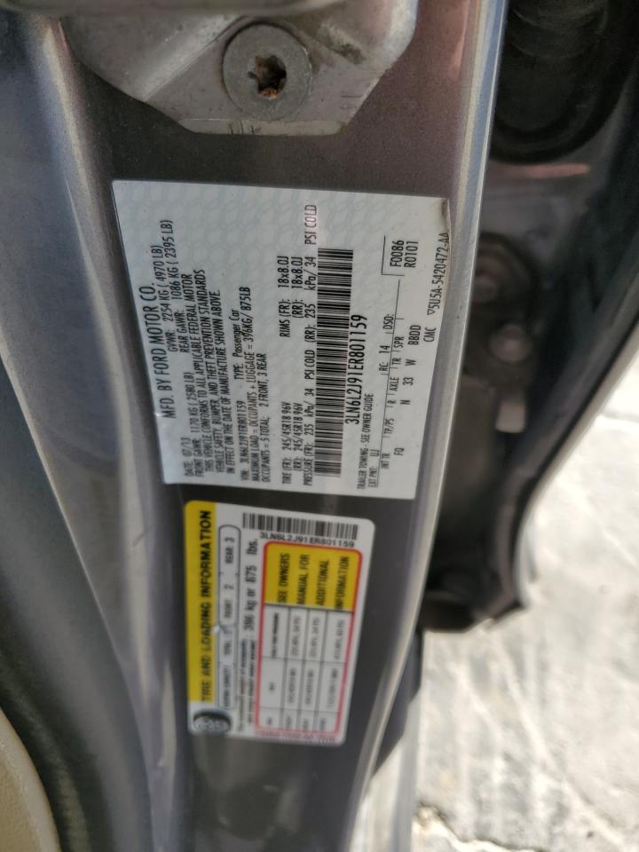 2014 Lincoln Mkz VIN: 3LN6L2J91ER801159 Lot: 92345725