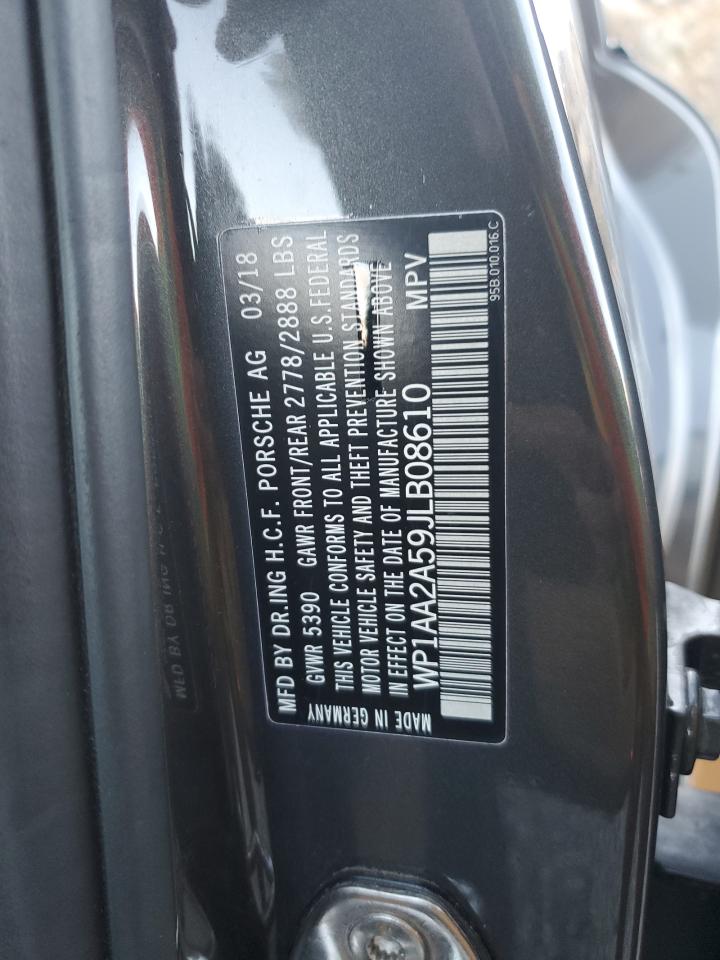 2018 Porsche Macan VIN: WP1AA2A59JLB08610 Lot: 93250545