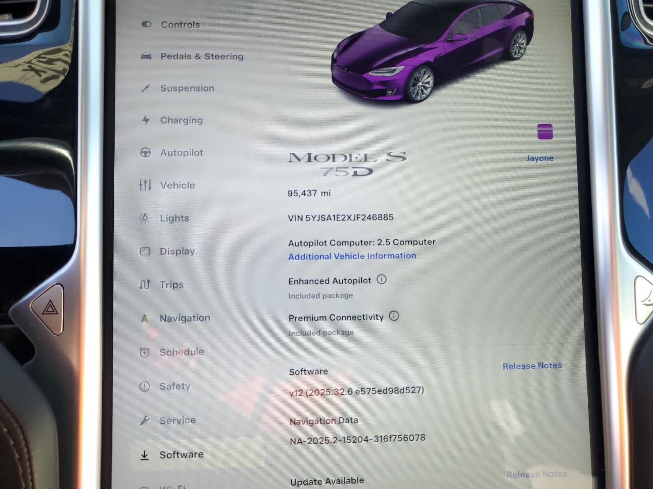 2018 Tesla Model S VIN: 5YJSA1E2XJF246885 Lot: 89880845