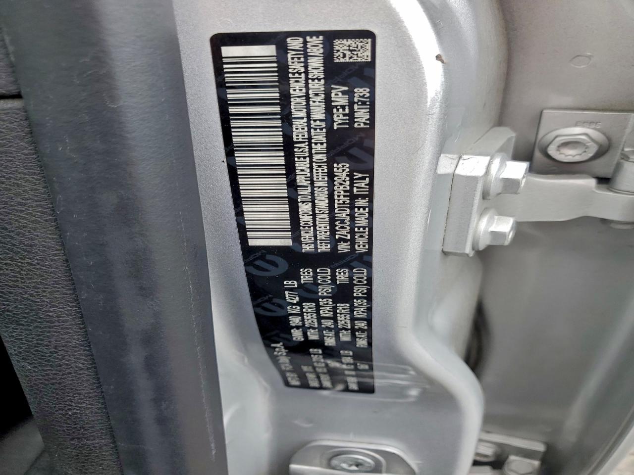 2015 Jeep Renegade Limited VIN: ZACCJADT5FPB29455 Lot: 93977505