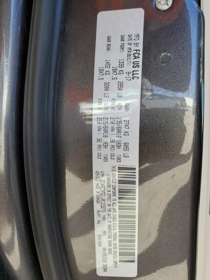 2018 Chrysler Pacifica Touring Plus VIN: 2C4RC1FG1JR123273 Lot: 92707575